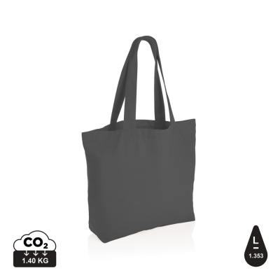 IMPACT AWARE™ 240 GSM RCANVAS SHOPPER W & POCKET UNDYED in Anthracite Grey