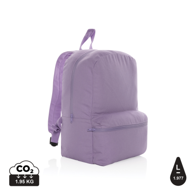 IMPACT AWARE™ 285 GSM RCANVAS BACKPACK RUCKSACK in Lavender