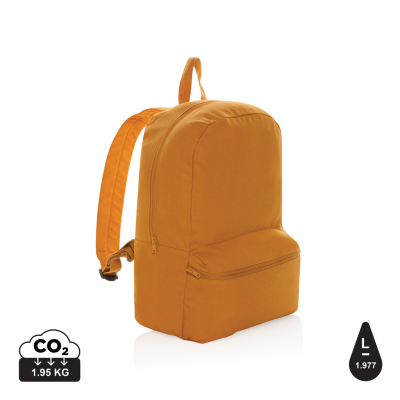 IMPACT AWARE™ 285 GSM RCANVAS BACKPACK RUCKSACK in Sundial Orange