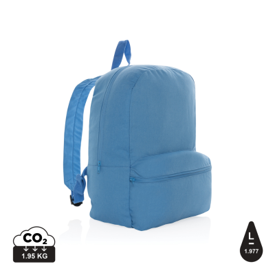 IMPACT AWARE™ 285 GSM RCANVAS BACKPACK RUCKSACK in Tranquil Blue