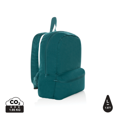 IMPACT AWARE™ 285 GSM RCANVAS BACKPACK RUCKSACK in Verdigris