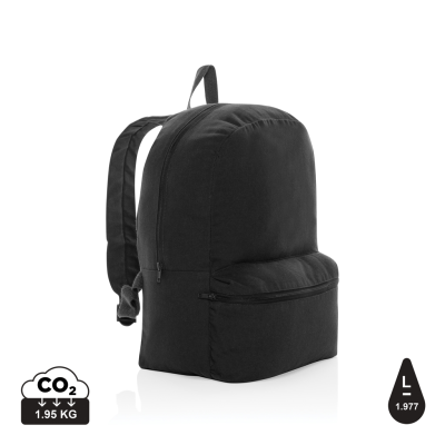 IMPACT AWARE™ 285 GSM RCANVAS BACKPACK RUCKSACK UNDYED in Black