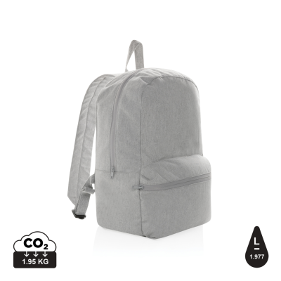 IMPACT AWARE™ 285 GSM RCANVAS BACKPACK RUCKSACK UNDYED in Grey