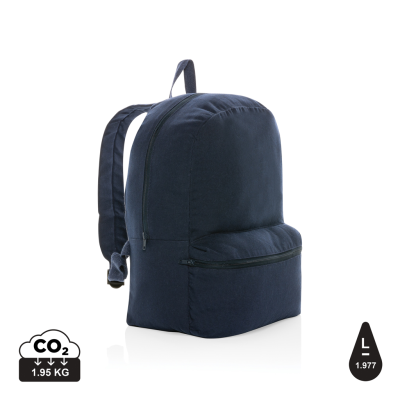 IMPACT AWARE™ 285 GSM RCANVAS BACKPACK RUCKSACK UNDYED in Navy