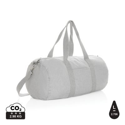 IMPACT AWARE™ 285GSM RCANVAS DUFFLE BAG UNDYED in Grey