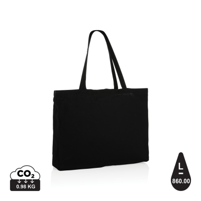 IMPACT AWARE™ RECYCLED COTTON SHOPPER 145G in Black