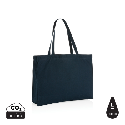 IMPACT AWARE™ RECYCLED COTTON SHOPPER 145G in Navy