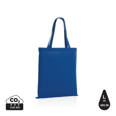 IMPACT AWARE™ RECYCLED COTTON TOTE 145G in Blue