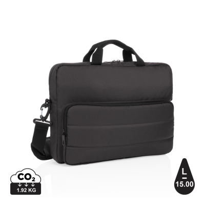 IMPACT AWARE™ RPET 15,6 INCH LAPTOP BAG in Black