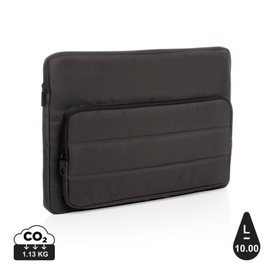 IMPACT AWARE™ RPET 15,6 INCH LAPTOP SLEEVE in Black