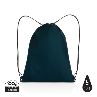 IMPACT AWARE™ RPET 190T DRAWSTRING BAG in Navy