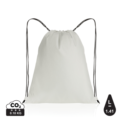 IMPACT AWARE™ RPET 190T DRAWSTRING BAG in White