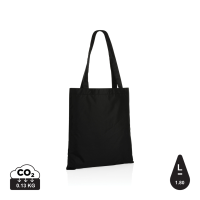 IMPACT AWARE™ RPET 190T TOTE BAG in Black