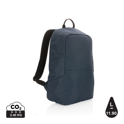 IMPACT AWARE™ RPET ANTI-THEFT BACKPACK RUCKSACK in Navy