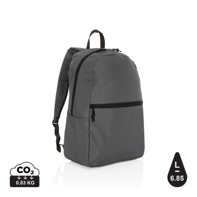 IMPACT AWARE™ RPET LIGHTWEIGHT BACKPACK RUCKSACK in Anthracite