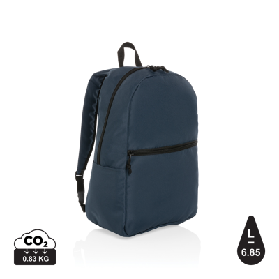 IMPACT AWARE™ RPET LIGHTWEIGHT BACKPACK RUCKSACK in Navy