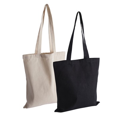 INVINCIBLE 5OZ NATURAL REUSABLE RECYCLED COTTON SHOPPER TOTE BAG