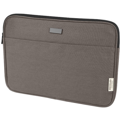 JOEY 14 INCH GRS RECYCLED CANVAS LAPTOP SLEEVE 2L in Grey