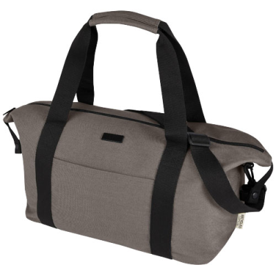 JOEY GRS RECYCLED CANVAS SPORTS DUFFLE BAG 25L in Grey