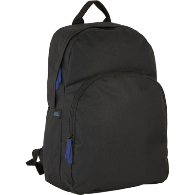 KEMSING RECYCLED BACKPACK RUCKSACK in Black Blue