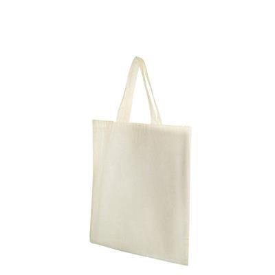 KENGE NATURAL 100% COTTON ECO SHOPPER 5OZ BAG with Short Handles