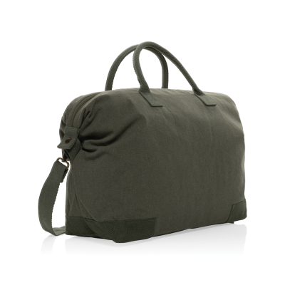 KEZAR AWARE™ 500 GSM RECYCLED CANVAS DELUXE WEEKEND BAG in Green