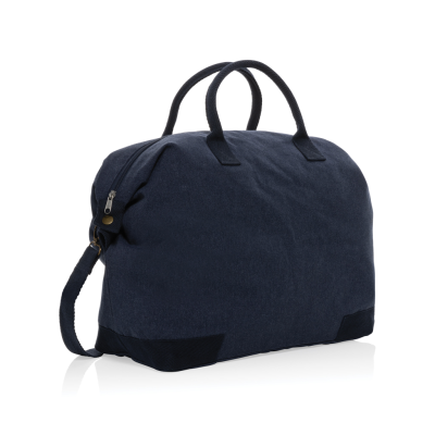 KEZAR AWARE™ 500 GSM RECYCLED CANVAS DELUXE WEEKEND BAG in Navy