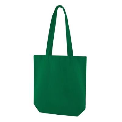 KINDI EMERALD GREEN 100% CANVAS ECO SHOPPER 10OZ TOTE BAG with Long Handles