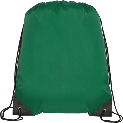 KINGSGATE ECO RECYCLED DRAWSTRING BAG in Green