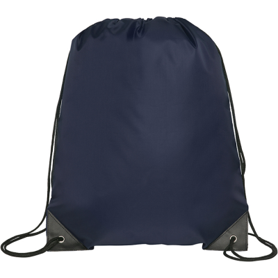 KINGSGATE ECO RECYCLED DRAWSTRING BAG in Navy Blue