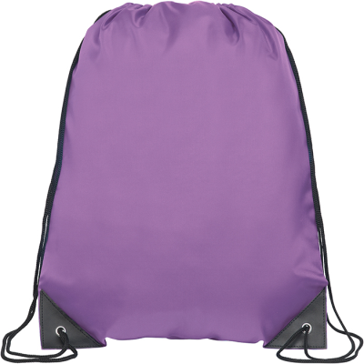 KINGSGATE ECO RECYCLED DRAWSTRING BAG in Purple