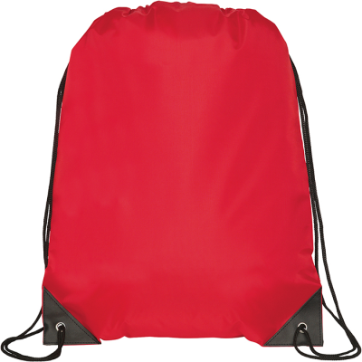 KINGSGATE ECO RECYCLED DRAWSTRING BAG in Red