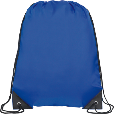 KINGSGATE ECO RECYCLED DRAWSTRING BAG in Royal Blue