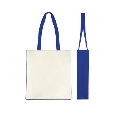 KUKU ROYAL BLUE 100% CANVAS ECO SHOPPER 10OZ TOTE BAG