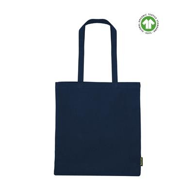 KUNGWI FC 100% ORGANIC CANVAS ECO NAVY SHOPPER 10OZ TOTE BAG