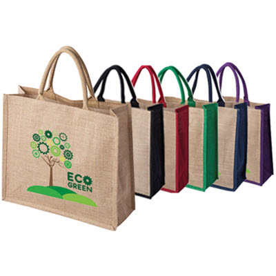 LARGE ECO FRIENDLY NATURAL JUTE SUSTAINABLE BAG