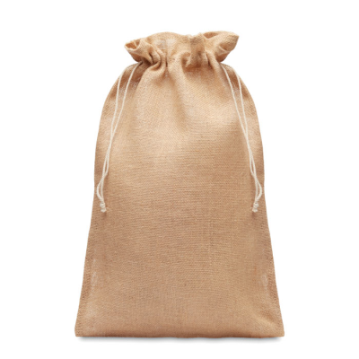 LARGE JUTE GIFT BAG 30X47 CM in Brown