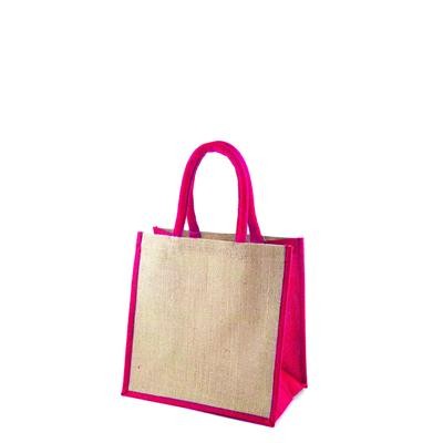 MAMBA CT PINK 100% ECO MEDIUM LAMINATED JUTE BAG