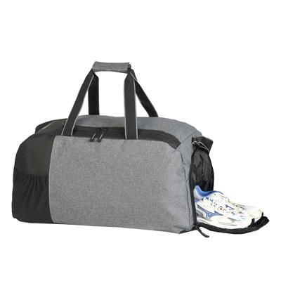 MARATHON SPORTS BAG in Grey Mélange & Black