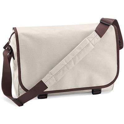 MARBURY 600D POLYESTER MESSENGER BAG in Sand