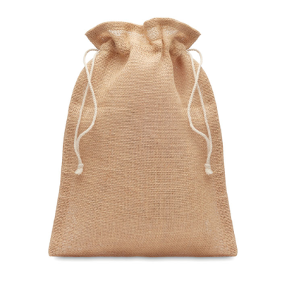 MEDIUM JUTE GIFT BAG 25 x 32CM in Brown