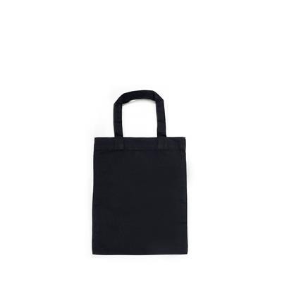 MINI COTTON FC BLACK 100% ECO COTTON DYED 5OZ BAG with Short Handles