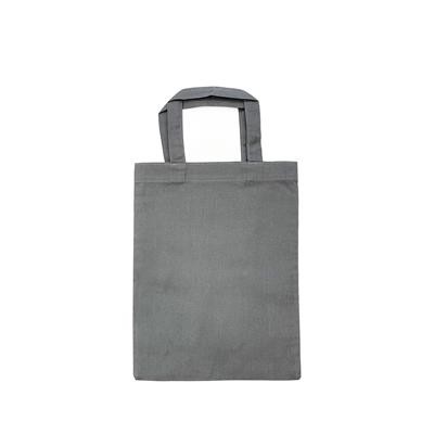 MINI COTTON FC GREY 100% ECO COTTON DYED 5OZ BAG with Short Handles