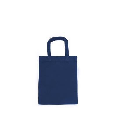 MINI COTTON FC NAVY 100% ECO COTTON DYED 5OZ BAG with Short Handles