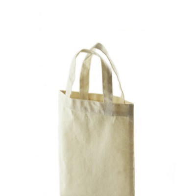 MINI COTTON NATURAL 100% ECO COTTON 5OZ BAG with Short Handles