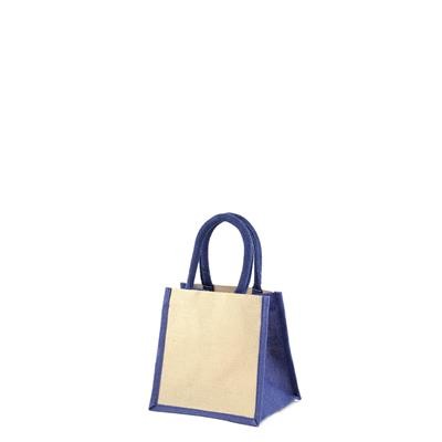 MINI JUKO BLUE 100% ECO LAMINATED JUTTON BAG