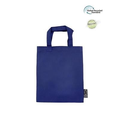 MINI RPET NAVY ECO SMALL 5OZ BAG MADE FROM 100% RECYCLED PLASTIC BOTTLES (RPET)