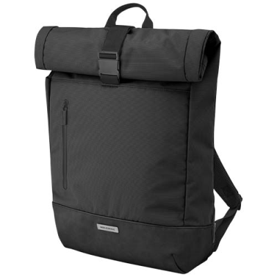 MOLESKINE METRO ROLLTOP BACKPACK RUCKSACK in Solid Black