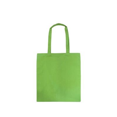 MONDO PALE GREEN 100% COTTON ECO SHOPPER 5OZ TOTE BAG with Long Handles