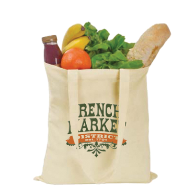 NATURAL 5OZ LONG HANDLED COTTON SHOPPERS